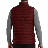 Gilet matelassé premium pour homme rouge brique