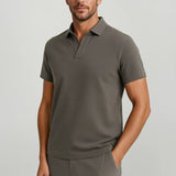 Polo Männens en Tissu Technique Coupe Slim