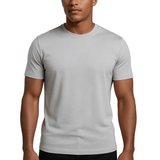 T-Shirt Slim-Fit pour Hommes en Argent Brume