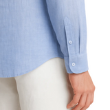 Chemise en lin Monaco – bleu clair