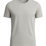 T-Shirt Slim-Fit pour Hommes en Argent Brume