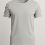 T-shirt Slim-Fit pour Hommes en Brume Argentée