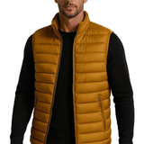 Gilet matelassé couleur curcuma pour homme Premium