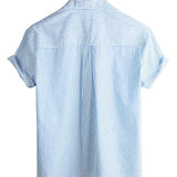 Chemise à Manches Courtes en Coton pour Homme
