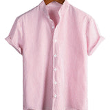 Chemise à Manches Courtes en Coton pour Homme