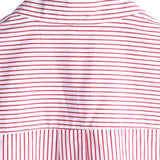 Chemise à Manches Courtes en Coton avec Col Montant pour Homme