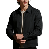 Veste en Twill Légère pour Hommes – Gris Foncé – Coupe Standard