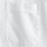 Chemise en Coton pour Homme de Couleur Unie avec Col Haut et Bouton Moyen, avec Poche Frontale
