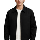 Veste en Twill Légère pour Hommes – Noir – Coupe Standard