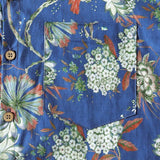 Chemise en Coton pour Homme avec Imprimé Floral à Manches Courtes, Respirante et Fraîche