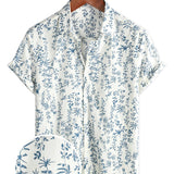 Chemise en Coton d'Été à Manches Courtes pour Homme