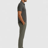 Polo Männens en Tissu Technique Coupe Slim
