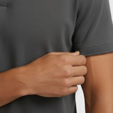 Polo Männens en Tissu Technique Coupe Slim