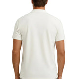 Polo Männens en Tissu Technique Coupe Ajustée