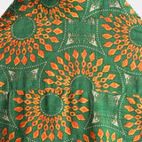 Chemise en Coton pour Homme des Années 70s Florale Rétro à Boutons Verte pour Été Plage Bohème Boho à Manches Courtes