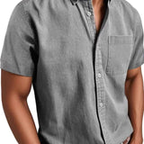 Chemise Élégante à Manches Courtes