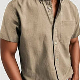 Chemise Élégante à Manches Courtes