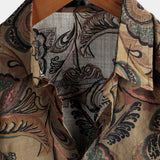 Chemise Casual en Coton pour Homme à Manches Courtes