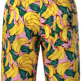 Ensemble Chemise en Coton et Shorts Hawaïens à Imprimé de Banane pour Homme