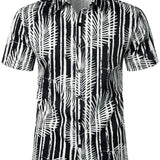 Ensemble de Chemise Hawaïenne en Coton et Pantalons Courts Décontractés d'Été pour Homme