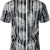 Ensemble de Chemise Hawaïenne en Coton et Pantalons Courts Décontractés d'Été pour Homme