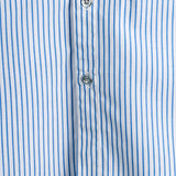 Chemise à Manches Courtes en Coton Rayée avec Poche pour Homme