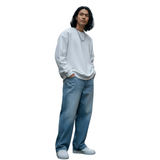 Kami - Pantalons baggy en denim de style japonais