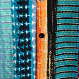Chemise en Coton pour Homme à Manches Courtes Rayée Colorée