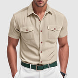 Chemise pour Homme en Velours Côtelé Élégant