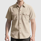 Chemise pour Homme en Velours Côtelé Élégant
