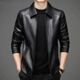 Veste en Cuir Décontractée
