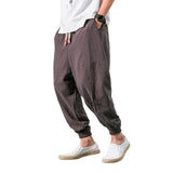 Shao - Pantalons harems confortables en coton