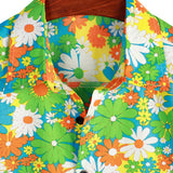 Chemise Hawaïenne en Coton à Boutons pour Homme