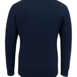 Pull Herre à Zip Demi avec Col Montant – Bleu Royal