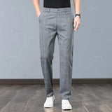 Pantalon Stretch à Carreaux