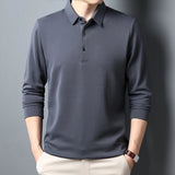Polo T-shirt à Manches Longues Élégant