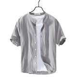 Chemise d'été en coton et lin