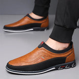 Chaussures de Ville En Cuir Slip-On