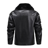 Veste en Cuir Fleece Épais