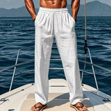 Pantalon en Lin Hawaii