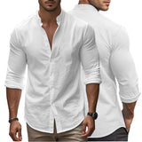 Chemise d'Été Décontractée en Coton-Lin