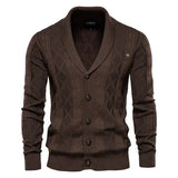 Cardigan Waldemar pour homme avec fermeture à boutons
