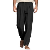 Pantalons amples en lin