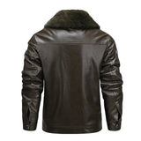 Veste en Cuir Polaire Épais