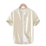 Chemise d'été en coton et lin