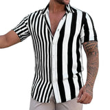 Chemise d'Été à Manches Courtes Rayée