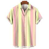 Chemise d'Été à Manches Courtes Rayée