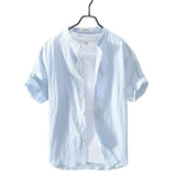 Chemise d'été en coton et lin