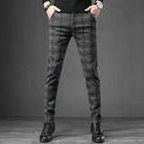 Pantalon Décontracté À Carreaux