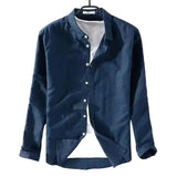 Chemise décontractée en coton-lin
